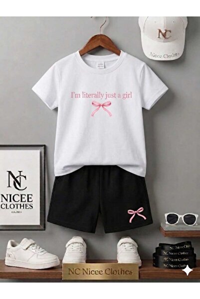 NC Nicee Clothes Tricou și pantaloni scurți de vară pentru copii, unisex (cu ...
