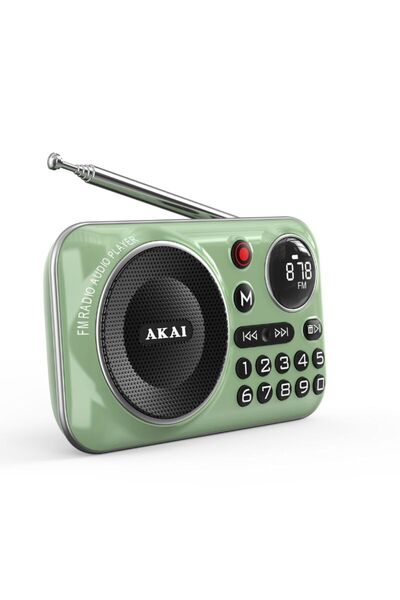 AKAI APR-500 Φορητό ραδιόφωνο με Bluetooth, USB, TF, REC, έξοδο ακουστικών κα...