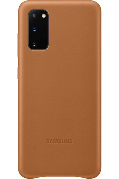 Samsung Δερμάτινη Θήκη Πλάτης από Συνθετικό Δέρμα Καφέ (Galaxy S20) Κωδικός: ...