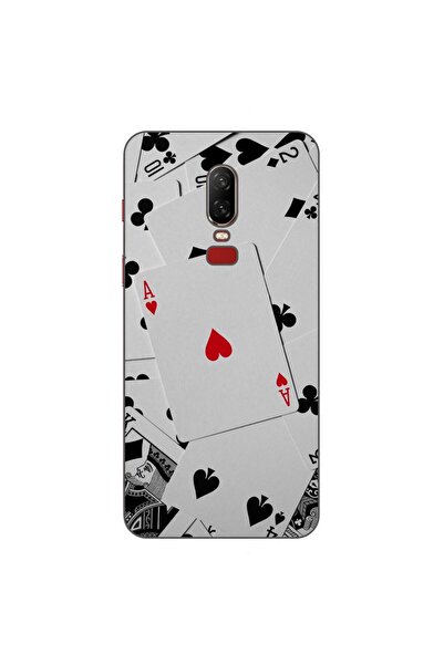 OEM Husa compatibila cu OnePlus 6 Silicon Gel Tpu Model Carti Poker