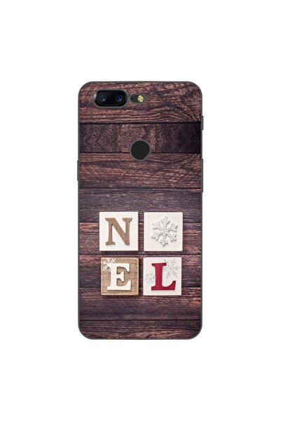 OEM Husa compatibila cu OnePlus 5T Silicon Gel Tpu Model Craciun Noel Wood