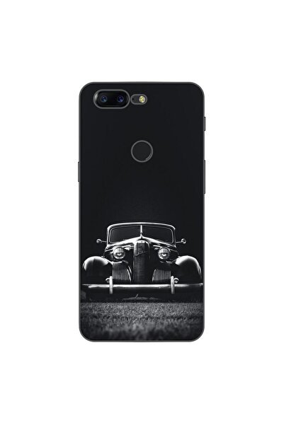 OEM Θήκη συμβατή με OnePlus 5T Σιλικόνης Gel TPU Σχέδιο Παλιό Αυτοκίνητο