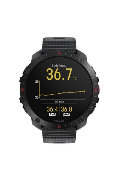 POLAR Grit X2 Pro Smartwatch, 1.39" AMOLED, GPS, Bluetooth, 32GB, S-L, Black
