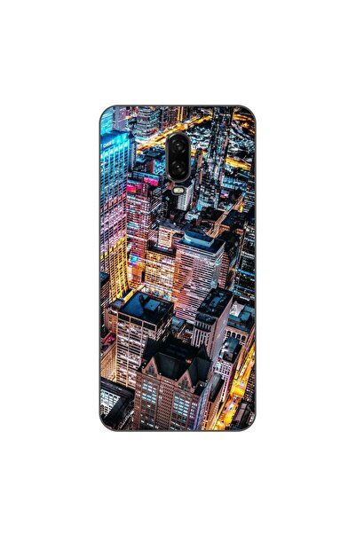 OEM Husa compatibila cu OnePlus 6T Silicon Gel Tpu Model Night City