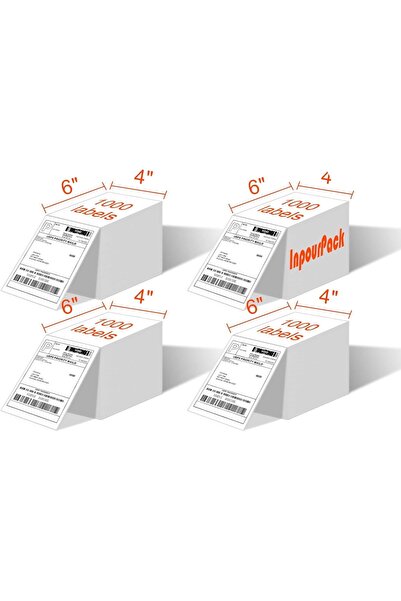 Generic ملصقات حرارية مباشرة قابلة للطي من Inpour Pack مقاس 10 سم × 15 سم، مل...