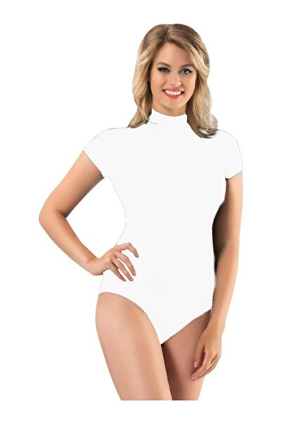 BENALİ Turtleneck Short Sleeve Bodysuit