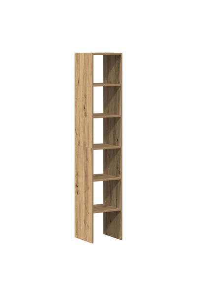 vidaxl Biblioteci 2 buc Stejar Artisan stivuibil Lemn prelucrat