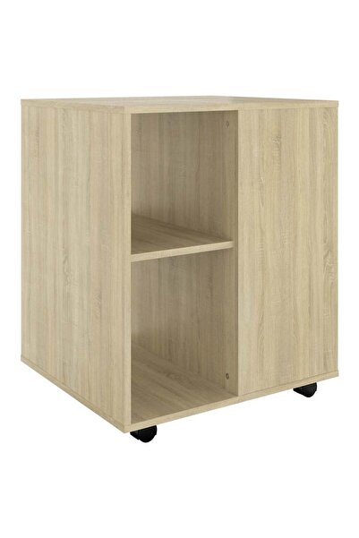 vidaxl Dulap cu roți, stejar sonoma, 60x53x72 cm, PAL