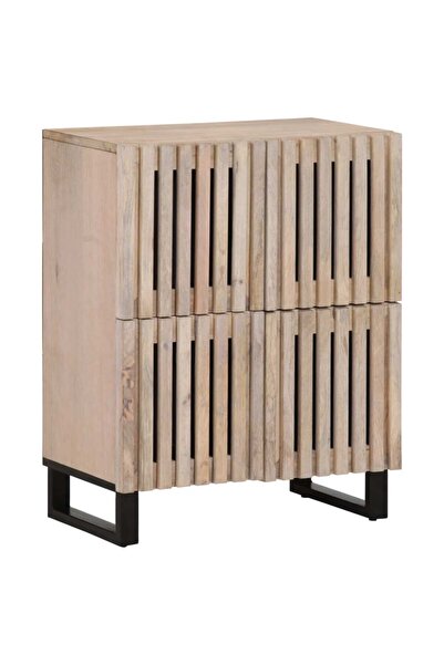 vidaxl Wardrobe, 60x34x75 cm, solid mango wood