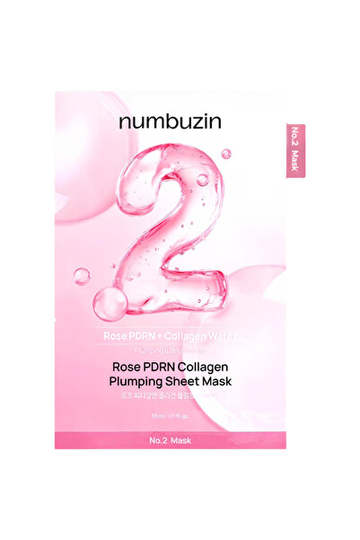 Numbuzin No.2 Rose PDRN Collagen Plumping Sheet Mask Masca de fata 33 ml
