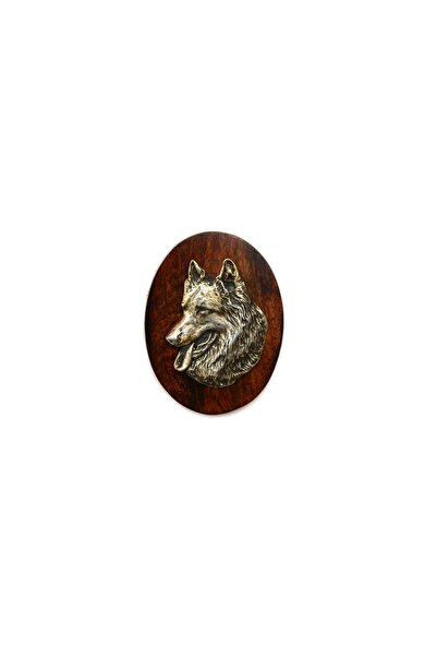 Art - Dog Belgian Shepherd Dog, Belgian Sheepdog - Dog show brooch, starter n...