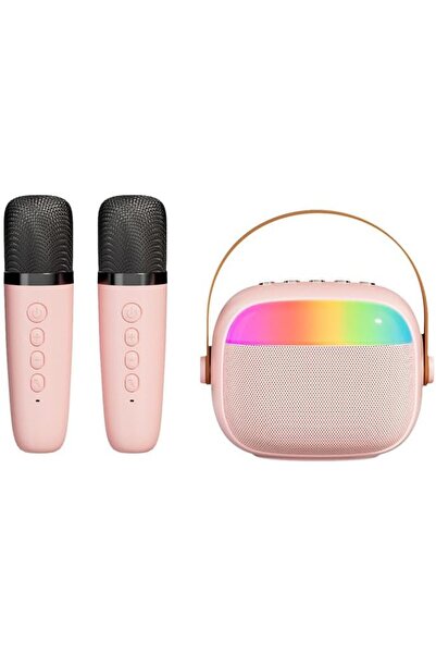 Arabest Karaoke Machine,Mini Portable Bluetooth 5.0 Speaker with 2 Microphone...