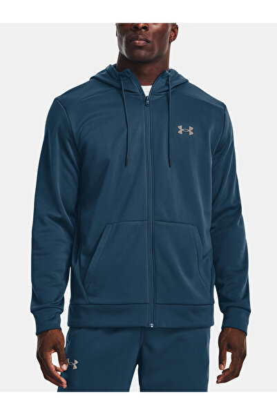 Under Armour Mikina UA Armour Fleece FZ Hanorac cu glugă - ALBASTRU