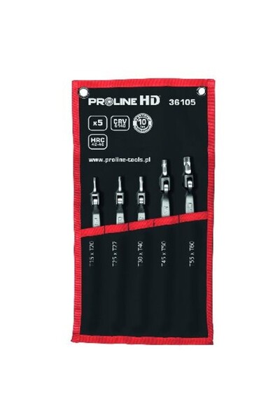 Proline SET CHEI CU TORXURI FLEXIBILE CR-VA HD T15-T60 - 5P.