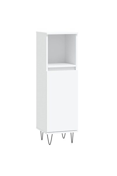 vidaxl Dulap de baie, alb, 30x30x100 cm, lemn prelucrat