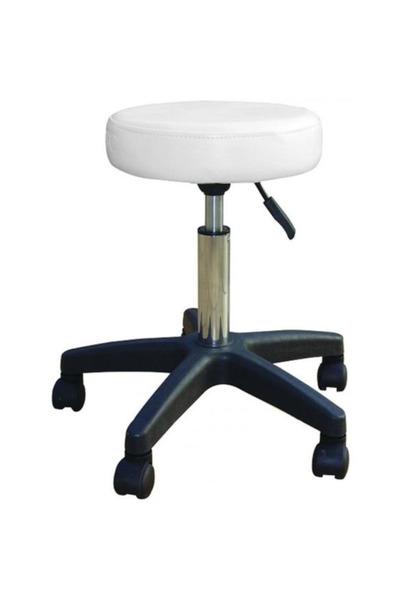 Beautyfor Scaun cu Roti pentru Salon CH-843A - Master Chair, Alb, 1 buc