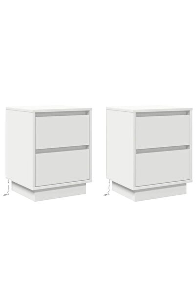 vidaxl Dulap de noapte cu sertar Alb 39 x 34,5 x 50 cm Lemn compozit