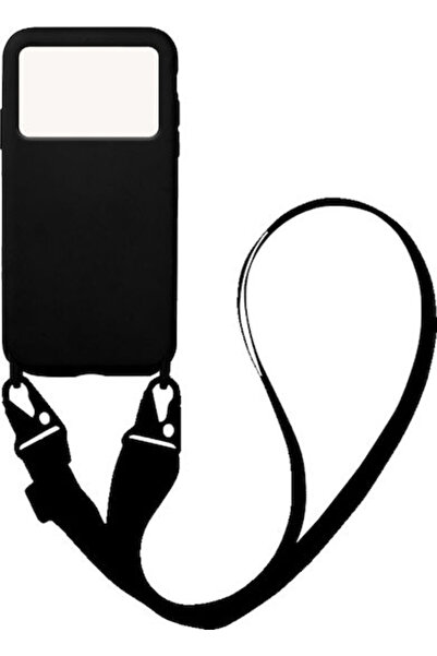 Other Sonique Carryhang Υγρή Θήκη Πλάτης Σιλικόνης 0.5mm με Λουράκι Μαύρο (Po...