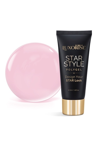 LUXORISE Polygel STAR STYLE - Colecția STAR NUDE, Voal de piersică, 50ml