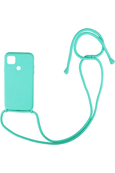 Other Sonique Carryhang Πίσω Θήκη Σιλικόνης 0.5mm με Λουράκι Γαλάζιο (Redmi 9C)