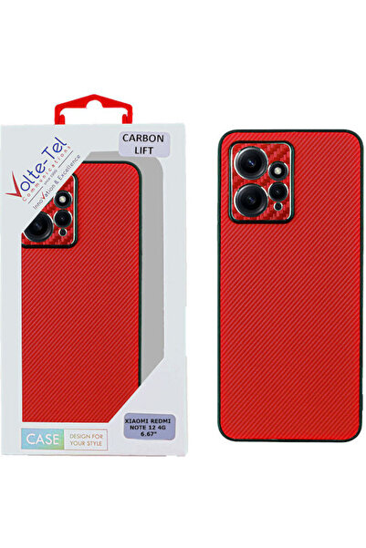 Other Volte-Tel Carbon Lift Back Cover Σιλικόνης Κόκκινο (Redmi Note 12 4G) Κ...