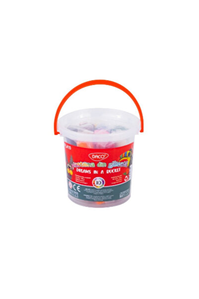 daço Plastilină Daco într-un găleată cu 10 culori PL410