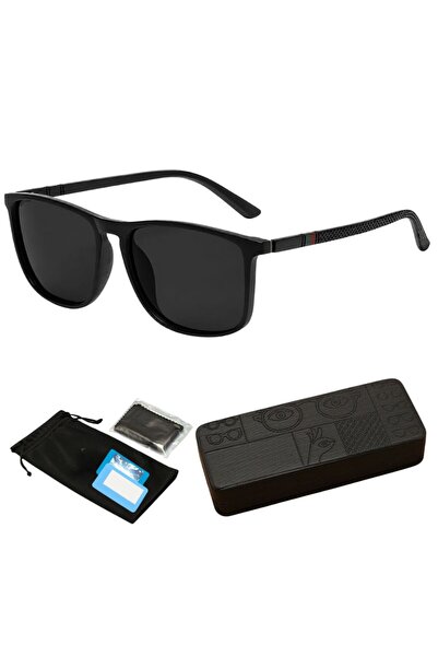 Hipolar Ochelari de Soare Polarizati, Lentila Negru HD40, UV400, cu Carcasa A...