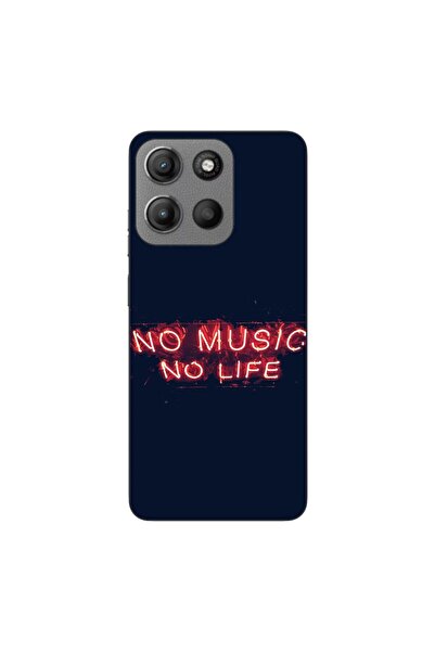OEM Θήκη συμβατή με Motorola Moto G15 Σιλικόνης Gel TPU Μοντέλο No Music No Life