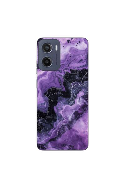 OEM Husa compatibila cu Motorola Moto G05 Silicon Gel Tpu Model Abstract Purp...