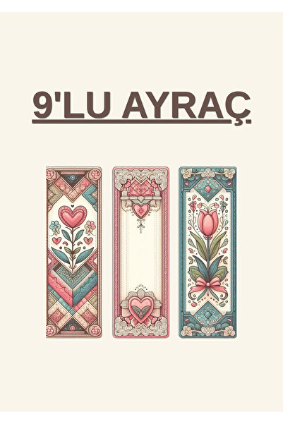 Ayraç Desing 9'lu Ayraç Seti