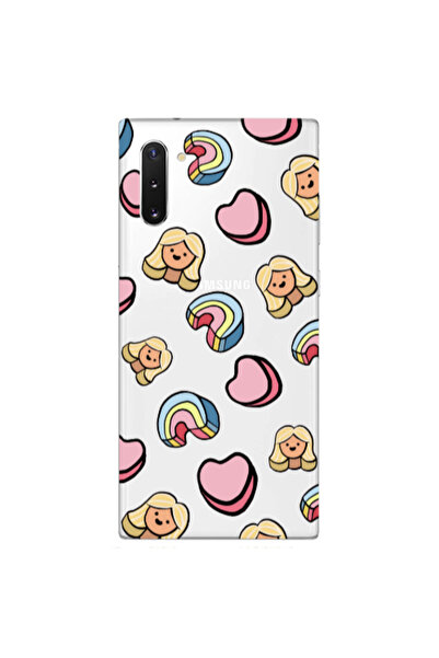 Other Samsung Note 10 Plus Girl rainbow and hearts Transparent Silicone TPU Θήκη