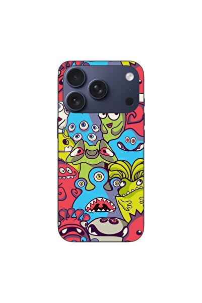OEM Husa compatibila cu Apple iPhone 17 Pro Silicon Gel Tpu Model Squishi Mon...
