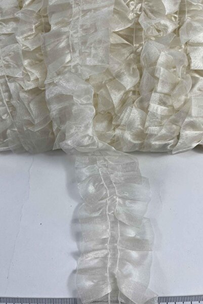 Hobigram Cream Organlisse Organza Ruffle Ribbon – Romantic Decorative Ribbon ...