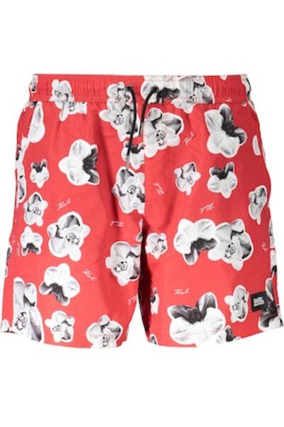 Karl Lagerfeld Swim shorts, Beachwear, 9214901, Logo, Red, L INTL