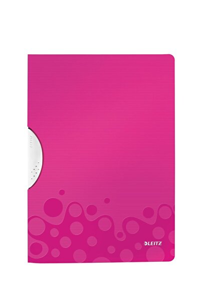 Leitz Dosar din plastic cu clemă metalică roz COLORCLIP WOW
