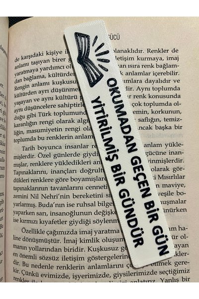Serüven 3D Stylish Bookmark with Motivational Message - Special for Readers - Bookmark to Boost Book Reading Enthusiasm - 3D Printing (14X2.5Cm)