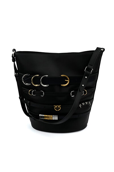 PİNKO Large strapped bucket belts