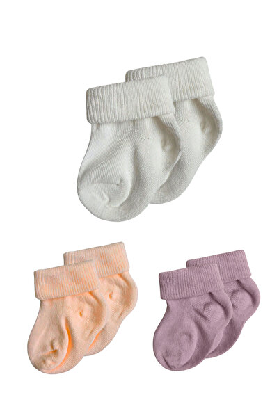 Panfilia 0-6 Months Cotton Baby Socks Set of 3