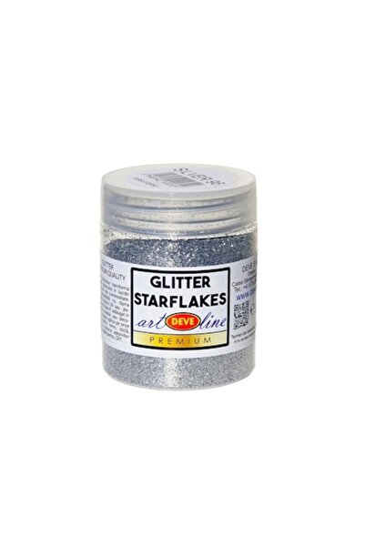 Deve Glitter starflakes metalic vision, DEVE, 50gr sclipici argintiu 96 pentr...