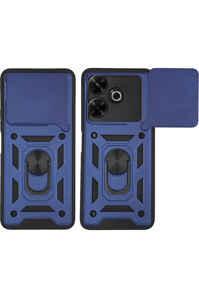 Other Θήκη Ring Armor Campro Sonique για Xiaomi Redmi 13 4G Poco M6 4G Μπλε
