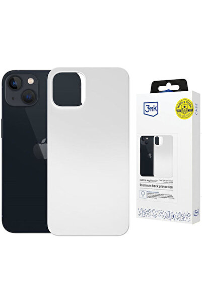 3MK Θήκη Πλάτης Σιλικόνης / Δερμάτινη Ασημί (iPhone 15 Plus)
