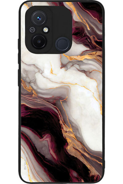 Other Θήκη Σειράς Sonique Marble για Xiaomi Redmi 12c Μπορντό