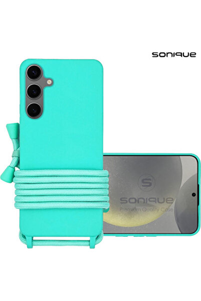 Other Θήκη σιλικόνης με κορδόνι μεταφοράς Sonique για Samsung Galaxy S24 Μπλε