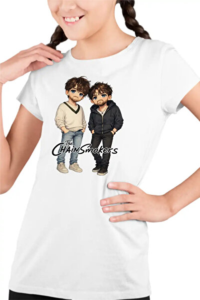 OEM Tricou Copii Fete The Chainsmokers Anime Cartoon