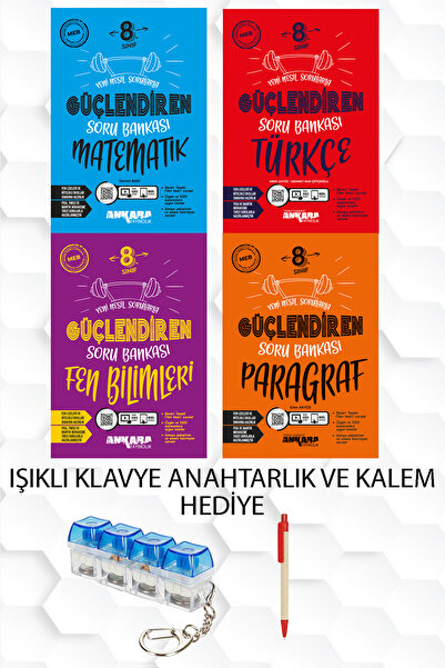 Ankara Yayıncılık 2027 ANKARA YAYINLARI 8.SINIF MATEMATİK,TÜRKÇE,FEN,PARAGRAF...