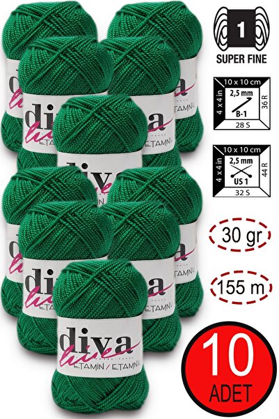 Diva İplik Diva Etamin 33 Verde (Pachet de 10)