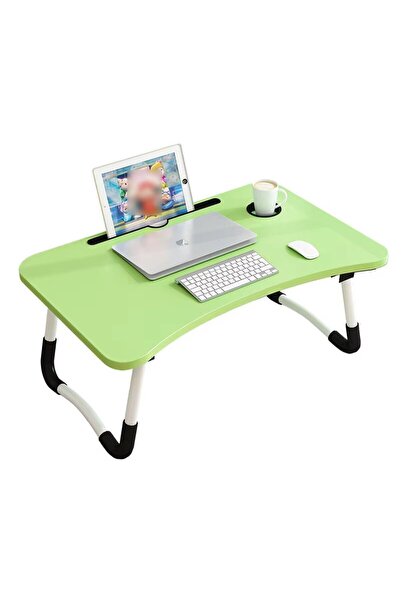Smart Heater & Cooler Folding laptop table, 60x40x28cm, green – Modern design...