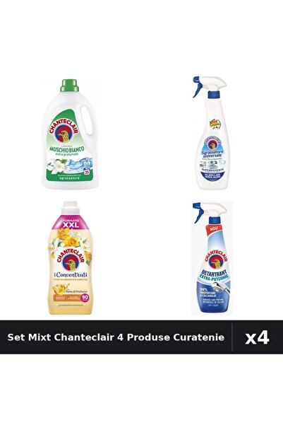 Chanteclair Set 4 Detergent + Degresant + Balsam + Detartrant - Curatenie Com...