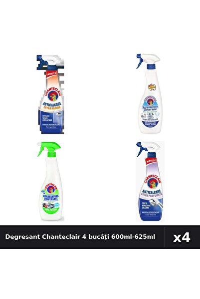 Chanteclair Set 4 Degresant Universal 600ml-625ml - Bicarbonat, Lămâie, Extra...