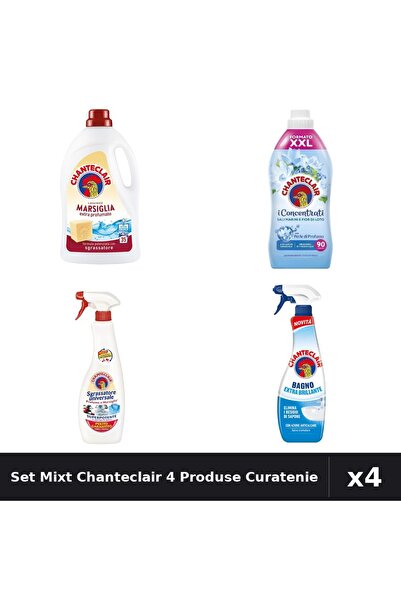 Chanteclair Set 4 Curatenie - Detergent 1575ml, Balsam 1800ml, Degresant 600m...